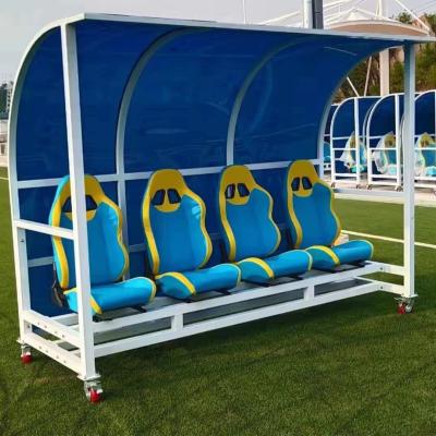 China 12 Seats Subs Bench Shelter For School Stadium Football Club for sale