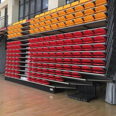 China Rear Folding Retractable Bleacher Seating For Indoor University School Hall for sale