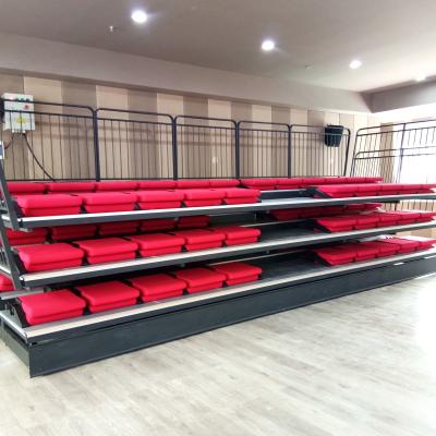 China Silver Retractable Bleacher Seating System Customization Height Available for sale