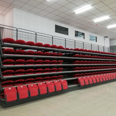 China HDPE Material Retractable Bleacher Seating For Schools Gymnasium for sale
