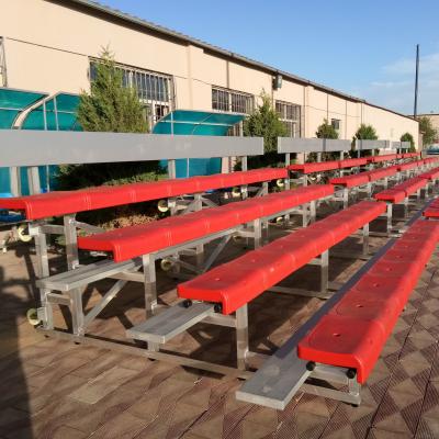 China Portable Stadium Outdoor Metal Bleachers Aluminum Material With Plastic Seats for sale
