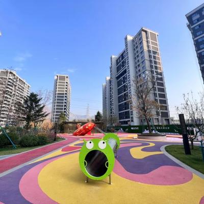 China Multicolor Animals Pattern EPDM Rubber Granule Flooring For Children Palyground for sale