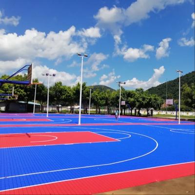 China Ineinander greifenpolypropylen-Bodenfliesen im Freien für Basketball-Tennisplatz zu verkaufen