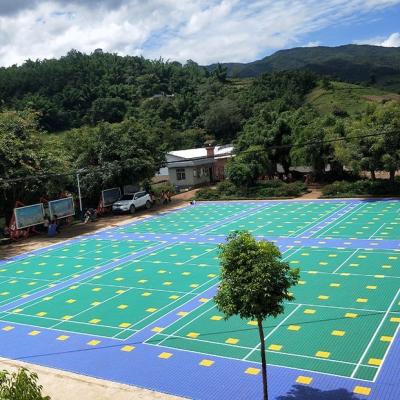 China Sport Court PP Tiles Sports Flooring Interlocking With Line Marking Service for sale