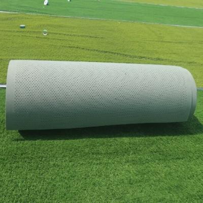 China Green Rubber Foaming Shock Absorbing Floor Tiles For Artificial Grass for sale