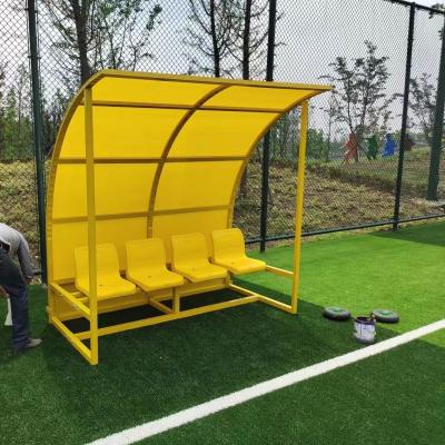 China Customized Substitute Soccer Benches With Shelter For School Stadium Football Club for sale