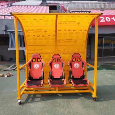 China Customized Outdoor Stadium Seating Bench For Football Coach Player for sale