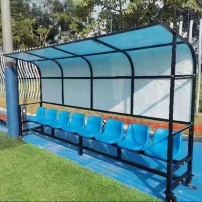 China Waterproof Durable Outdoor Stadium Seating 8 Seats With Shelter for sale