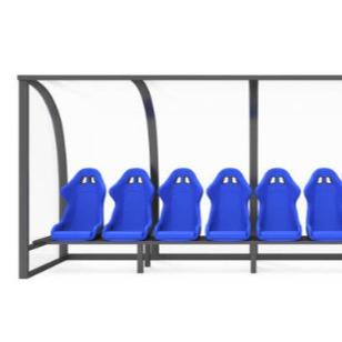 China OEM Outdoor Stadium Seating , Football Team Shelters With EN 12727 Certificate for sale