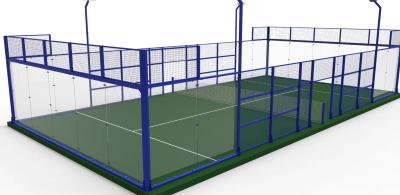 Chine Outdoor Panoramic Padel Tennis Court Convenient Sports Ground Team à vendre