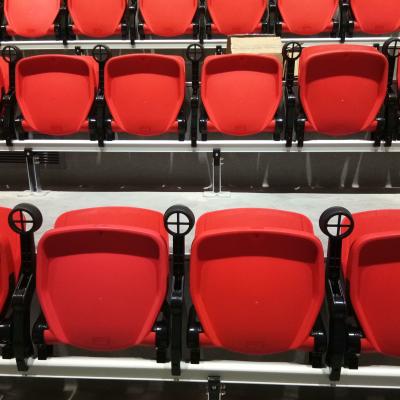 China Fixed Plastic Stadium Seating With Floor Mounted Wall Mounted Type for sale