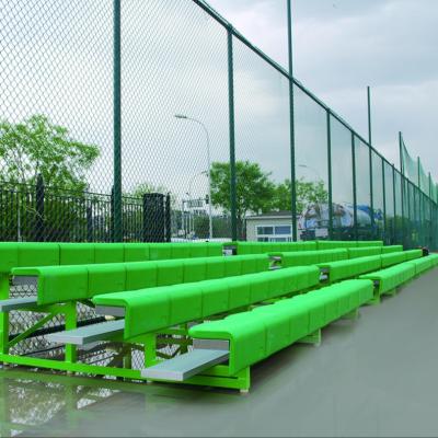 China Color Customization Aluminum Outdoor Metal Bleachers With Double Pedal And Seats for sale