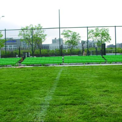 China Color Customization Outdoor Metal Bleachers 3 Rows With Seats For Playground Training Field for sale