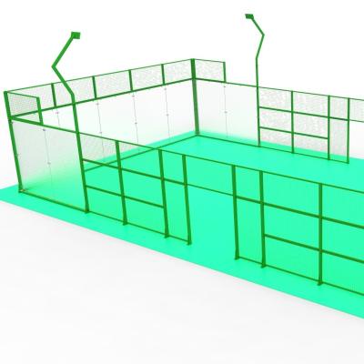 中国 Green Smooth Surface Synthetic Padel Tennis Court Easy Installation 販売のため