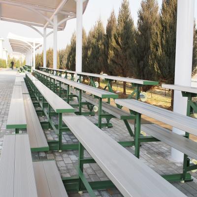 China Modern Design Outdoor Metal Bleachers With Optional Guardrail for sale