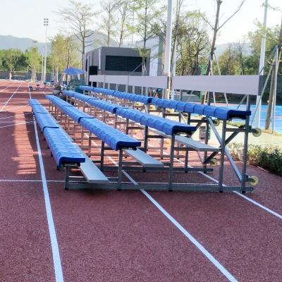 China 20PCS / 36PCS Seat Outdoor Metal Bleachers With Optional Guardrail for sale