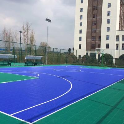 China Durable And Lightweight PP Tiles Sports Flooring 15mm Thickness for sale