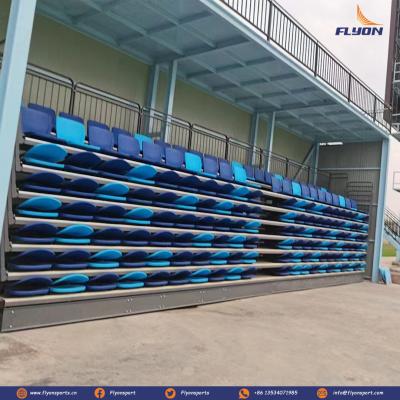 China 200 - 500 People Retractable Bleacher Seating With Handrail And Aisle Available Optional for sale