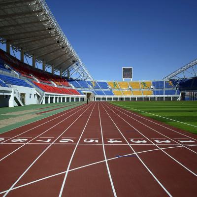 China Pista de corrida atlética feita de borracha com resistência UV para os requisitos do cliente à venda