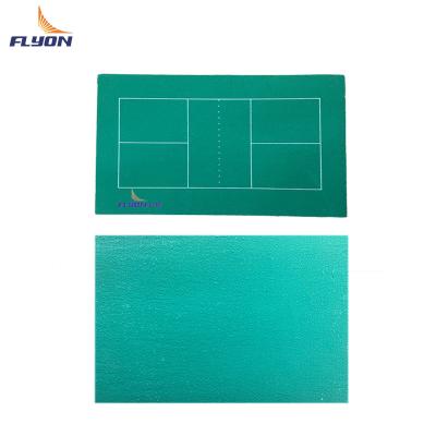 China 2 Mm PVC Pickleball Court Mat With Sand Pattern 198.43 Pound/Roll PVC Acrylic Coating for sale