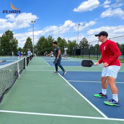 China Fade Resistant Pickleball Court Mat Crystal Sand Surface Pattern 2 Mm PVC Base Layer en venta