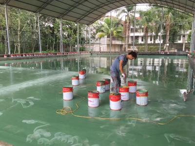 China Waterproof PU Sports Court Material For Indoor Or Outdoor Cement Asphalt en venta