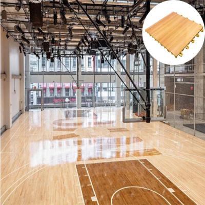 中国 Red Blue PP Tiles Sports Floor System for Indoor Outdoor Courts 販売のため