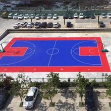 Китай Ударный полипропиленовый сополимер ПП плитки спортивные полы для красочных внутренних наружных дворов продается