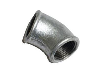 China Beaded bend galvanized malleable iron pipe fitting for sale