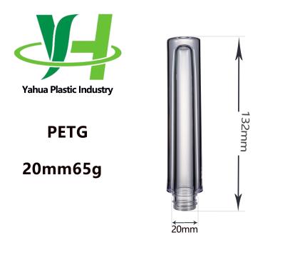 China 65g 20mm PETG Plastic PET Preform Bottle Embryo High End Thick Wall for sale