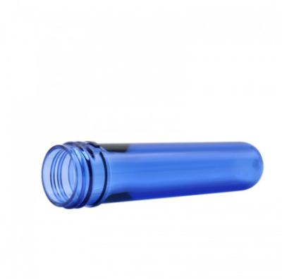 China BPA Free Transparent Blue Short Neck PET Preform ISO Injection Molding bottles for sale
