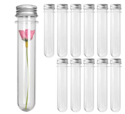 China OEM ODM PET Water Bottle Preform 45ml Plastic Test Tube With Screw Cap for sale