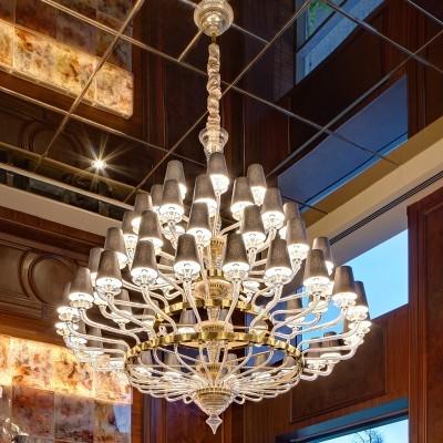 Quality 200cm Modern Crystal Chandelier 240v Lighting Glass Chandelier for sale