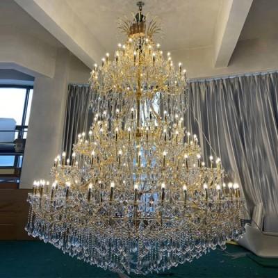 China 9ft X 12 Ft Extra Large Crystal Maria Theresa Chandelier For Big Hall for sale