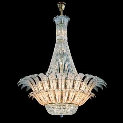 China 72 Lights Gold Crystal Chandelier Contemporary Large Chandeliers For Foyer for sale
