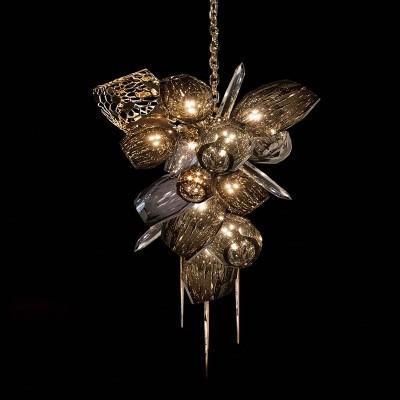 Quality Vertical Modern Large Chandeliers Britannica Bronze Crystal Modern Chandelier for sale