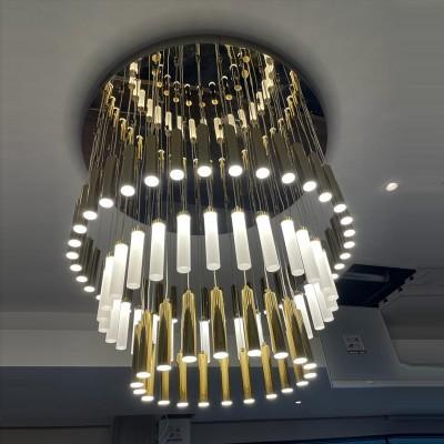 China 3 Layer Modern Glass Chandeliers Flush Mount Chandelier For Restaurant for sale