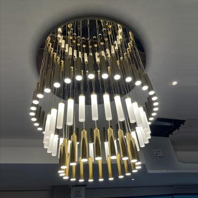 Quality 3 Layer Modern Glass Chandeliers Flush Mount Chandelier For Restaurant for sale