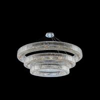 Quality 60 Inch Large Contemporary Chandeliers Three Tier Round Crystal Chandelier for sale