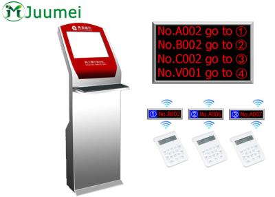 China Digital Signage Queue Ticket Dispenser Machine Led Counter Display for sale