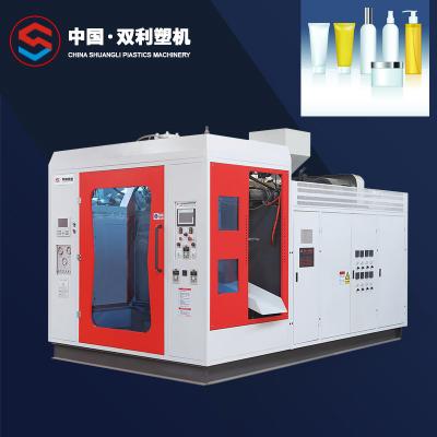 China Cosmetic Plastic Bottle Blow Molding Machine 10l 2 Head Single Station for sale