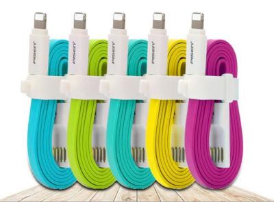 China Pisen colored lightning USB cable for Iphone Xs Max/XR/X(S)/8(plus)/7(plus)/6S(plus)/6(plus)/5(S,C)/Ipad air/mini for sale