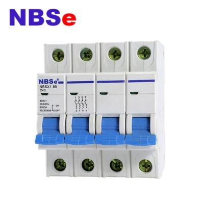 China NBSX1 Series 4P Miniature Circuit Breakers , din-rail products,modular din-rail for sale
