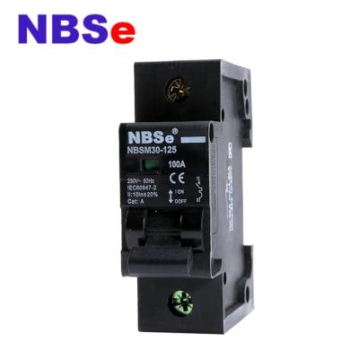 China NBSM30-125 Series MCB Miniature Circuit Breaker ,  MCB Switch For AC 1P 100A for sale