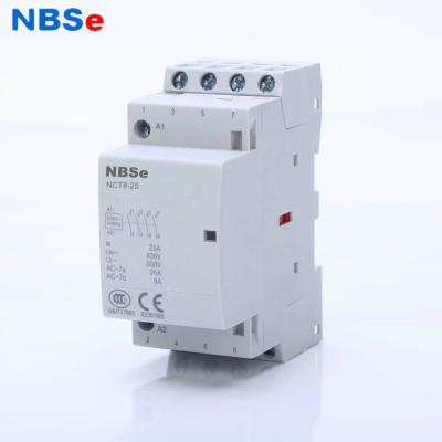 China Din Rail 4 Pole Contactor , Electric Motor Contactor 25A  Normally Open for sale