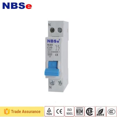 China 1P+N PA66 MCB Switchgear Circuit Breaker For House Building for sale