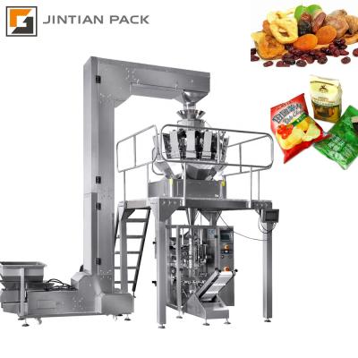 China Pneumatic Food Plant 420 10/14 Heads Weigher French Fries Sunflower Seeds Snacks Vffs Packing Machine en venta