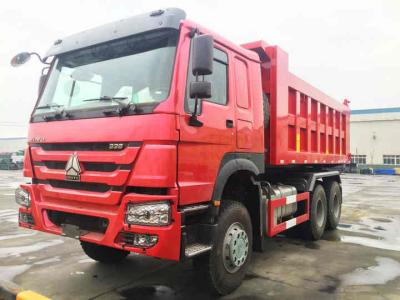 China New model SINOTRUK HOWO 6X4 dump truck tipper 336HP red white for sale