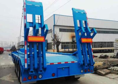 China 4 Axle low bed semi trailer 80 ton low load trailers for sale