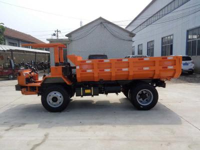 China 160hp mining tipper truck 12 tons mining dump truck 6 cubic meter bucket orange color for sale
